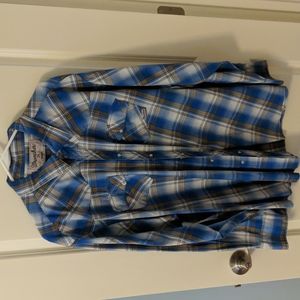👣Wrangler Western Button Up Shirt Men's 3XL